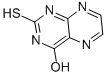 4-HYDROXY-2-MERCAPTOPTERIDINE结构式