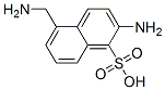Structure of 2-amino-5-(aminomethyl)naphthalene-1-sulphonic acid