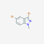 3,5-dibromo-1-methyl-1H-indazole结构式