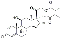 Structure of (11β,16β)-9-BroMo-11-hydroxy-16-Methyl-17,21-bis(1-oxopropoxy)pregna-1,4-diene-3,20-dione