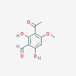 Benzaldehyde, 3-acetyl-2,6-dihydroxy-4-methoxy-结构式