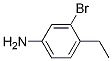 Structure of Benzenamine, 3-bromo-4-ethyl-