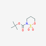 Structure of tert-butyl 2,2-dioxooxathiazinane-3-carboxylate