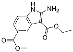 Structure of 3-ethyl 5-methyl 2-amino-1H-indole-3,5-dicarboxylate