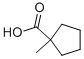 Structure of Cyclopentanecarboxylic acid, 1-methyl-