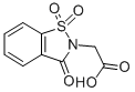 Structure of 1,2-benzisothiazole-2(3H)-acetic acid, 3-oxo-, 1,1-dioxide