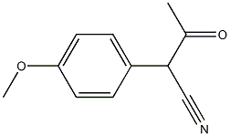 2-(4-甲氧基苯基)-3-氧代丁腈结构式
