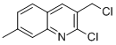 Structure of 2-CHLORO-3-(CHLOROMETHYL)-7-METHYLQUINOLINE