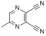 Structure of 2,3-DICYANO-5-METHYLPYRAZINE