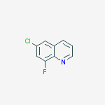 6-Chloro-8-fluoroquinoline结构式