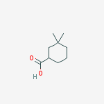 Cyclohexanecarboxylic acid, 3,3-dimethyl-结构式