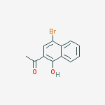 Ethanone, 1-(4-bromo-1-hydroxy-2-naphthalenyl)-结构式