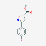 3-(4-fluorophenyl)-4,5-dihydro-1,2-oxazole-5-carboxylic acid