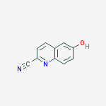 Structure of 2-Quinolinecarbonitrile, 6-hydroxy-