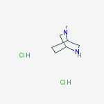 2-Methyl-2,5-diazabicyclo(2.2.2)octane dihydrochloride结构式