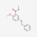 Benzoic acid, 2-methoxy-5-(phenylmethoxy)-, methyl ester结构式
