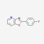 Structure of Oxazolo[4,5-b]pyridine, 2-(4-fluorophenyl)-