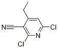 Structure of 3-Pyridinecarbonitrile, 2,6-dichloro-4-ethyl-