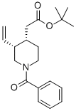 Structure of N-BENZOYLMEROQUINENE TERT-BUTYL ESTER