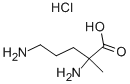 2,5-DIAMINO-2-METHYL-PENTANOIC ACID HCL结构式