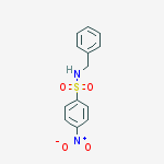 Structure of Benzenesulfonamide, 4-nitro-N-(phenylmethyl)-