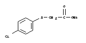 ETHYL 2-[(4-CHLOROPHENYL)SULFANYL]ACETATE结构式