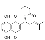 Structure of ISOVALERYLSHIKONIN