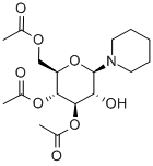 Structure of N-(3,4,6-TRI-O-ACETYL-BETA-D-GLUCOPYRANOSYL) PIPERIDINE