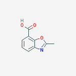 2-Methyl-1,3-benzoxazole-7-carboxylic acid结构式