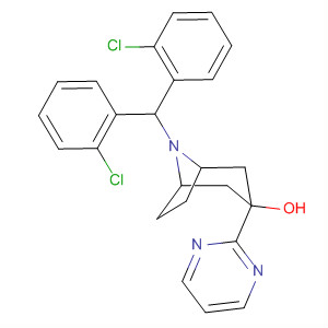 Structure of 8-Azabicyclo[3.2.1]octan-3-ol,8-[bis(2-chlorophenyl)methyl]-3-(2-pyrimidinyl)-