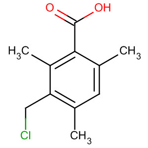 3-(氯甲基)-2,4,6 - 三甲基苯甲酸结构式