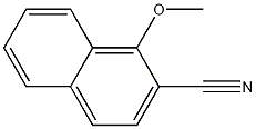 Structure of 2-Naphthalenecarbonitrile, 1-methoxy-