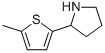 Structure of 2-(5-METHYLTHIEN-2-YL)PYRROLIDINE