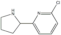 Structure of 2-chloro-6-pyrrolidin-2-ylpyridine