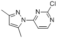 2-CHLORO-4-(3,5-DIMETHYL-1H-PYRAZOL-1-YL)-PYRIMIDINE结构式