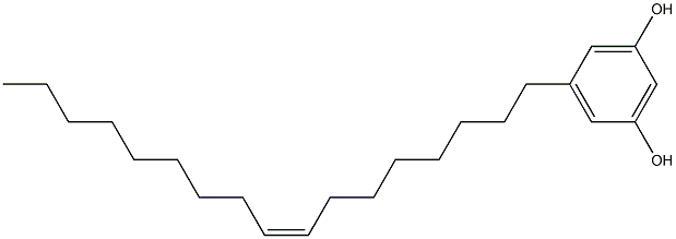 Structure of 5-(Z-heptadec-8-enyl) resorcil