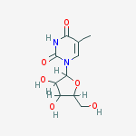 Structure of 1-[3,4-dihydroxy-5-(hydroxymethyl)oxolan-2-yl]-5-methylpyrimidine-2,4-dione