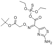 Structure of O,O-DIETHYLTHIOPHOSPHORYL (Z)-2-(2-AMINOTHIAZOL-4-YL)-2-METHOXYCARBONYLMETHOXYIMINOACETATE