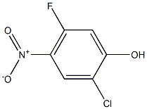 Structure of 2-CHLORO-5-FLUORO-4-NITRO-PHENOL