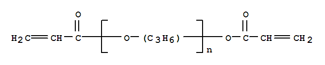 Structure of POLY(PROPYLENE GLYCOL) DIACRYLATE