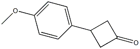 Structure of Cyclobutanone, 3-(4-methoxyphenyl)-