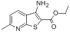 ethyl 3-amino-6-methylthieno[2,3-b]pyridine-2-carboxylate结构式