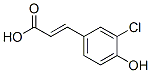 3-CHLORO-4-HYDROXYCINNAMIC ACID结构式