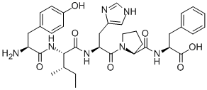 Structure of ANGIOTENSIN I/II (4-8)
