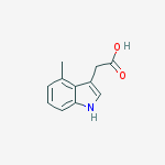 Structure of 1H-Indole-3-acetic acid, 4-methyl-