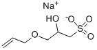 Structure of 3-ALLYLOXY-2-HYDROXY-1-PROPANESULFONIC ACID, SODIUM SALT