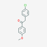 Structure of Ethanone, 2-(4-chlorophenyl)-1-(4-methoxyphenyl)-