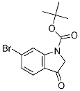 Structure of TERT-BUTYL 6-BROMO-3-OXO-2,3-DIHYDRO-1H-INDOLE-1-CARBOXYLATE