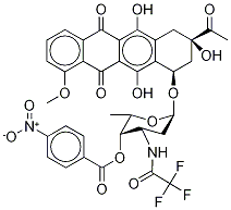 Structure of N-Trifluoroacetamido-4’-p-nitrobenzoyl Daunorubicin