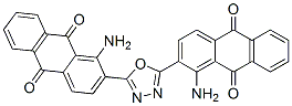 Structure of 2,2-(1,3,4-oxadiazole-2,5-diyl)bis[1-aminoanthraquinone]